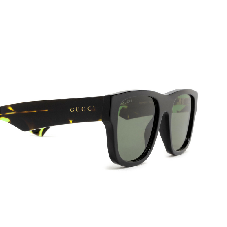 Occhiali da sole Gucci GG1427S 005 black - 3/4