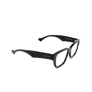 Gucci GG1428O Korrektionsbrillen 004 black - Dreiviertelansicht