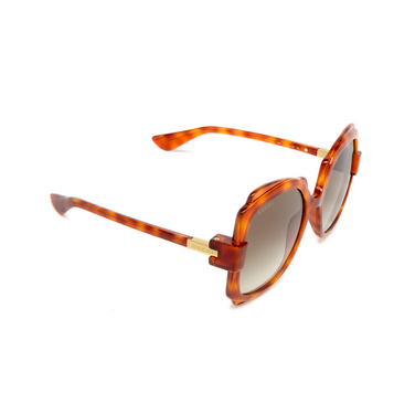 Gucci GG1431S Sunglasses 002 havana - three-quarters view