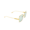 Gafas de sol Gucci GG1434S 003 gold - Miniatura del producto 2/4