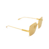 Gafas de sol Gucci GG1434S 004 gold - Miniatura del producto 2/4