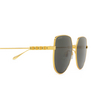 Gafas de sol Gucci GG1435SA 001 gold - Miniatura del producto 3/4