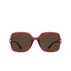 Gucci GG1449S Sunglasses 004 burgundy - product thumbnail 1/4