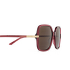 Gafas de sol Gucci GG1449S 004 burgundy - Miniatura del producto 3/4