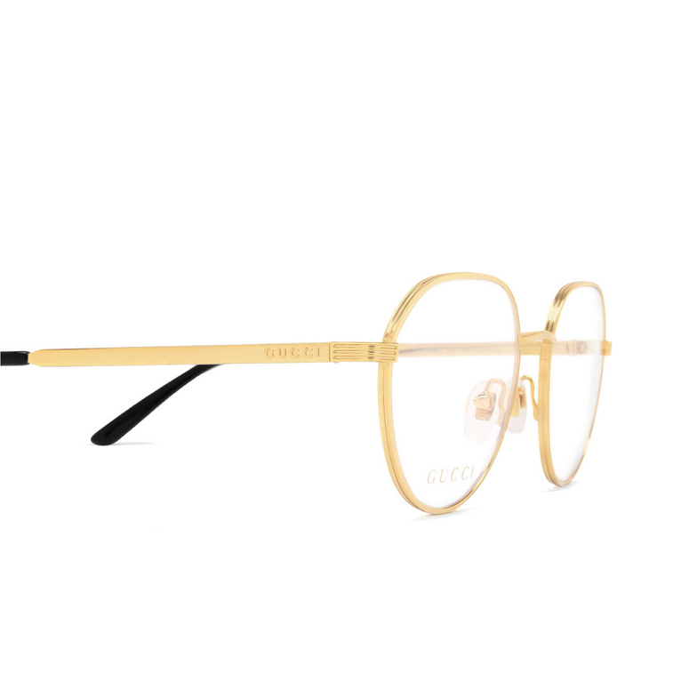 Gucci GG1458O Eyeglasses 001 gold - 3/4