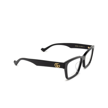 Gucci GG1476OK Korrektionsbrillen 001 black - Dreiviertelansicht