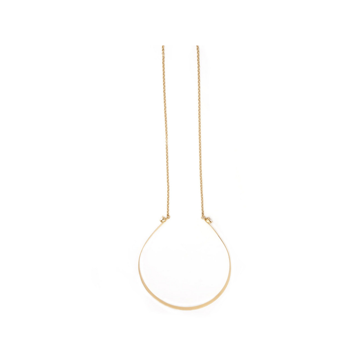 Huma RIGID COLLAR WITH CHAIN/SWAROVSKI P07 Gold P07 Gold - product thumbnail 2/3