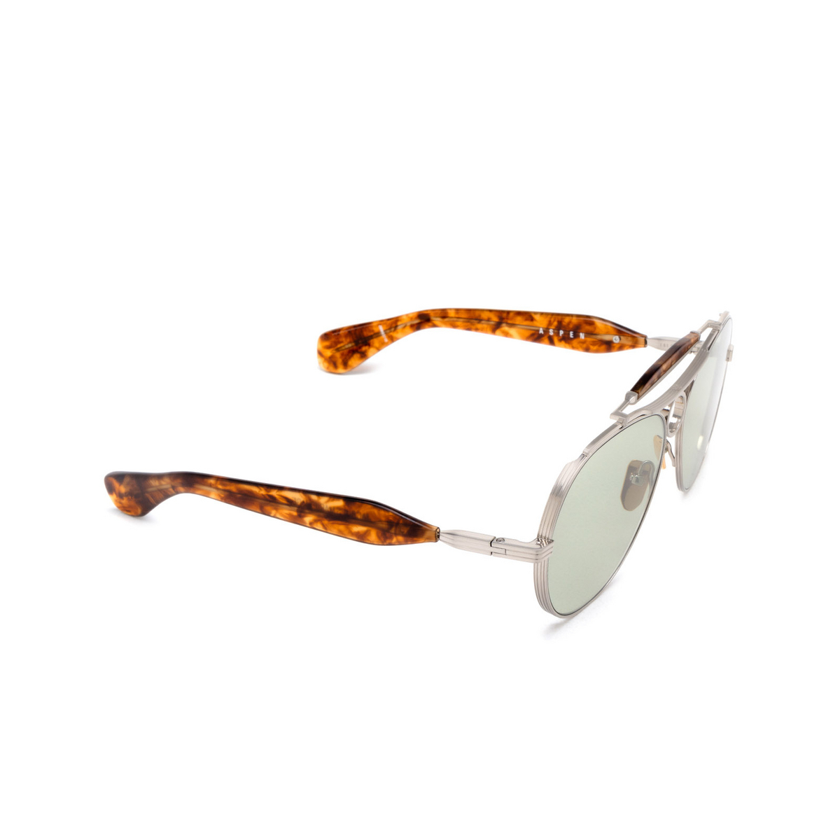Jacques Marie Mage ASPEN Sunglasses SILVER - three-quarters view