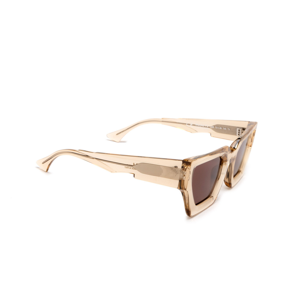 Kuboraum F3 Sunglasses CMR Cashmere - three-quarters view