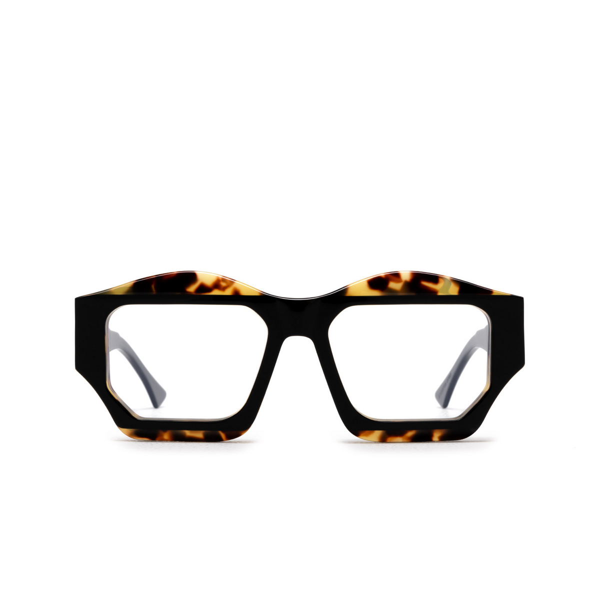 Kuboraum F4 Eyeglasses HBS Havana Black Shine - front view