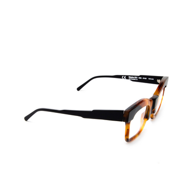 Kuboraum K21 Eyeglasses HBS havana black shine - three-quarters view