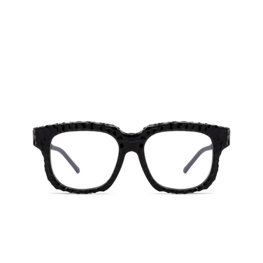 Kuboraum K25 Eyeglasses BM OS black matt & handcraft finishing - front view