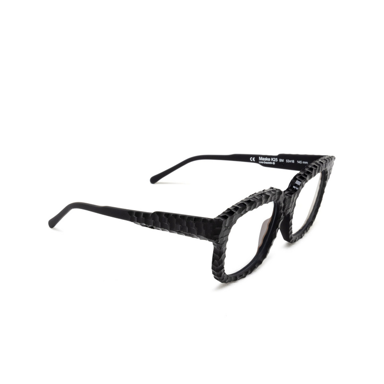 Kuboraum K25 Eyeglasses BM OS black matt & handcraft finishing - 2/4
