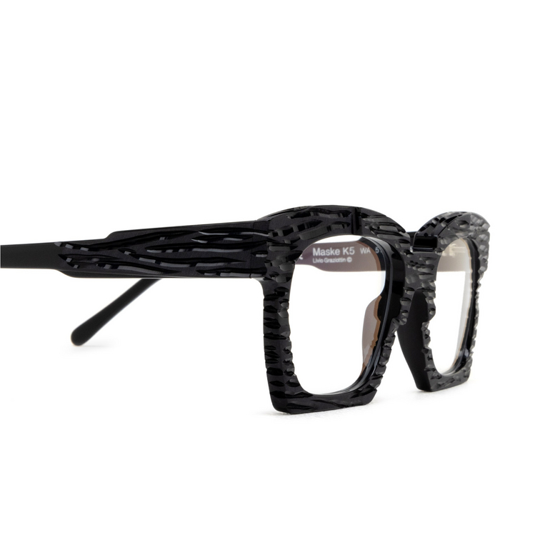 Kuboraum K25 Eyeglasses BM OS black matt & handcraft finishing - 3/4