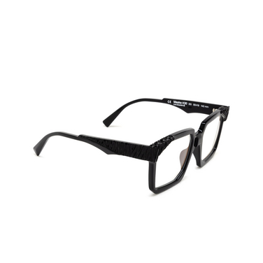 Kuboraum K30 Eyeglasses BS RP black shine & handcraft finishing - three-quarters view