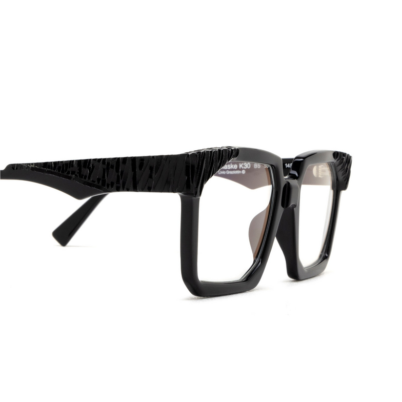 Kuboraum K30 Eyeglasses BS RP black shine & handcraft finishing - 3/4