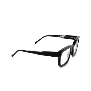 Kuboraum K4 Eyeglasses bs black shine - three-quarters view