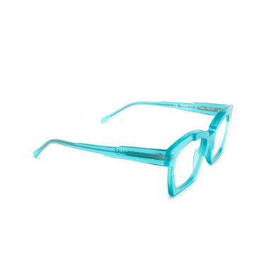 Kuboraum K5 Korrektionsbrillen am acquamarine - Dreiviertelansicht