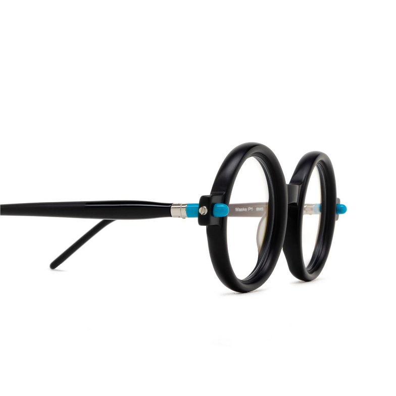 Kuboraum P1 Eyeglasses BMS black matt & black shine & black matt - 3/4