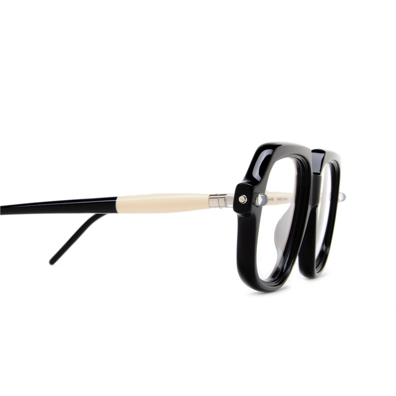 Kuboraum P13 Eyeglasses BPN black shine & cream & black shine - 3/4