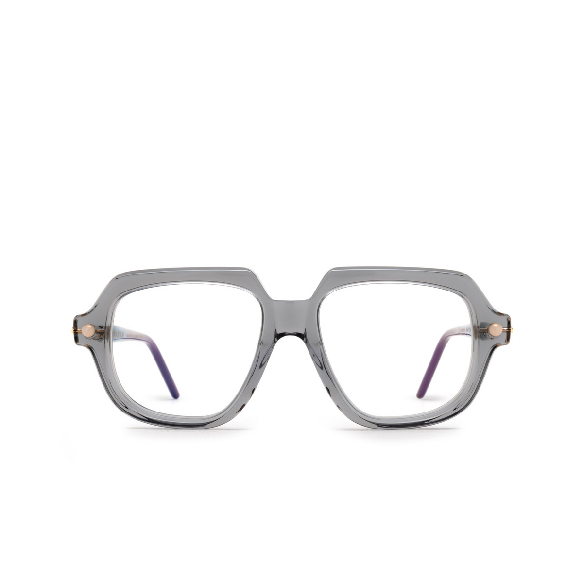 Kuboraum P13 Eyeglasses GY Grey & Green - front view