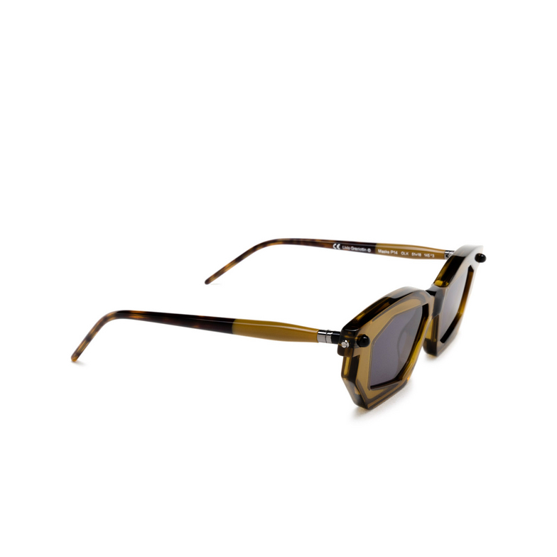 Kuboraum P14 Sunglasses OLK olive & kaki - 2/4