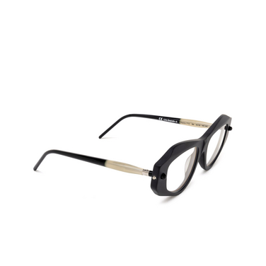 Kuboraum P15 Eyeglasses bm black matt & artichoke & black shine - three-quarters view