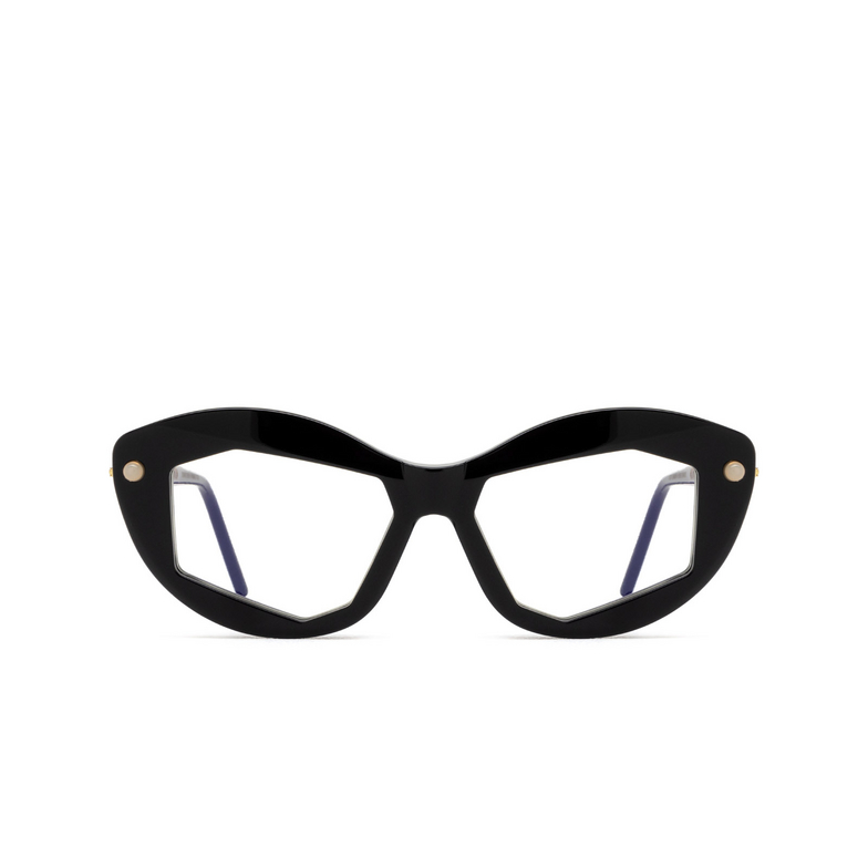 Kuboraum P16 Eyeglasses BSG black shine & green & brown - 1/4
