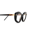 Kuboraum P16 Eyeglasses BSG black shine & green & brown - product thumbnail 3/4