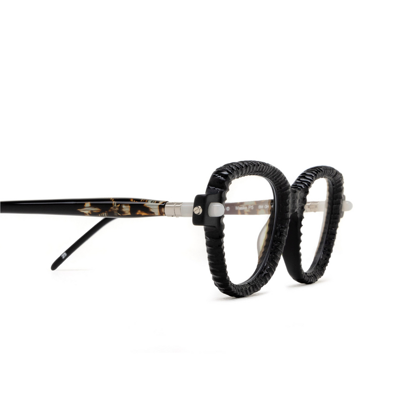 Kuboraum P5 Eyeglasses BM GH black matt & grey havana & black shine - 3/4