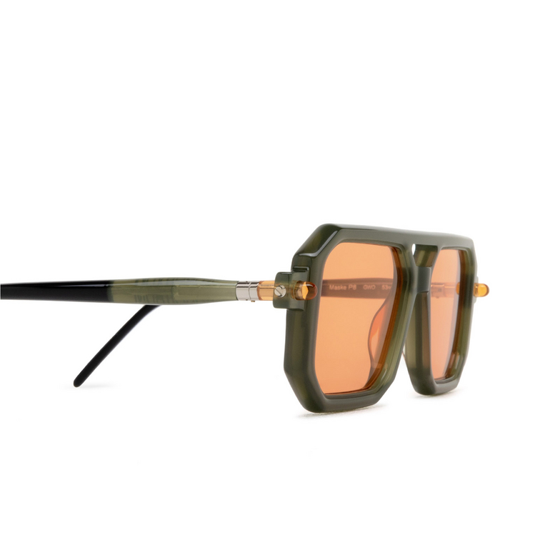 Kuboraum P8 Sunglasses GWO green woods & green woods & black shine - 3/4