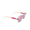 Kuboraum P9 Sunglasses LG transparent grey & carmin rose & sand - product thumbnail 2/4