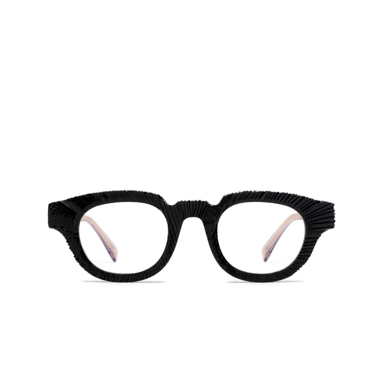 Gafas graduadas Kuboraum S1 BS VR black shine & transparent brown - 1/4