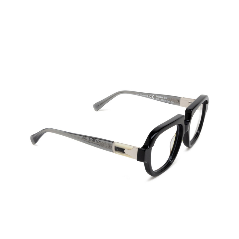Gafas graduadas Kuboraum S5 BS black shine & transparent grey - 2/4