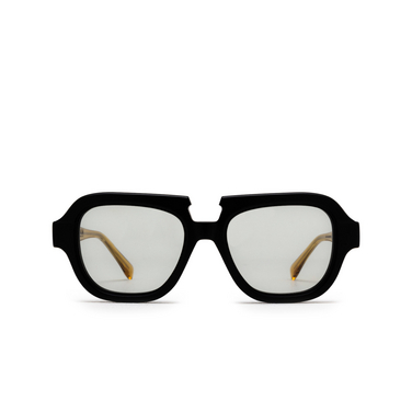 Kuboraum S5 Sunglasses bm black matt & transparent amber - front view