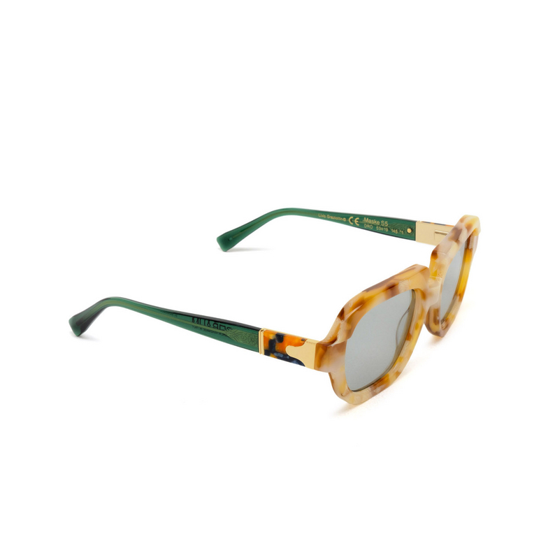 Kuboraum S5 Sunglasses DRO desert rose & transparent green - 2/4