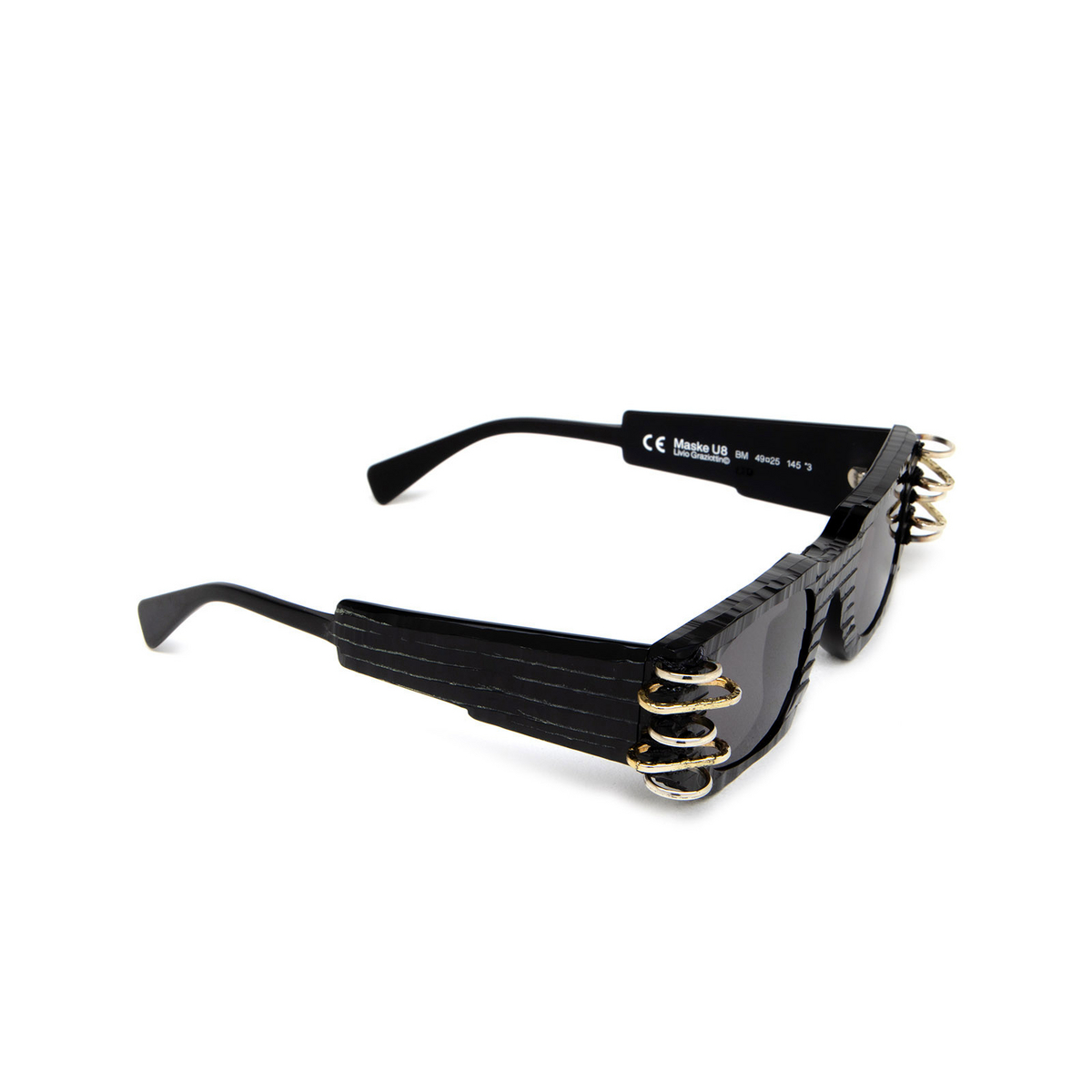 Kuboraum U8 Sunglasses BM LTD Black Matt Limited Edition - three-quarters view