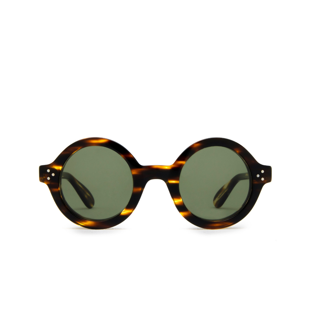 Lesca PHIL Sunglasses A3 / GREEN Light Jasper Tortoise - front view