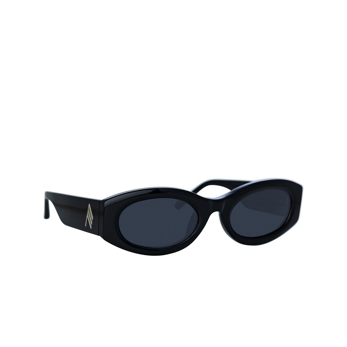Linda Farrow BERTA Sunglasses 1 Black / Silver - three-quarters view