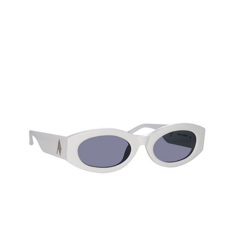 Gafas de sol Linda Farrow BERTA 7 white / silver - 2/5