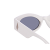 Linda Farrow BERTA Sunglasses 7 white / silver - product thumbnail 4/5