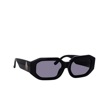 Gafas de sol Linda Farrow BLAKE 1 black / silver - Vista tres cuartos