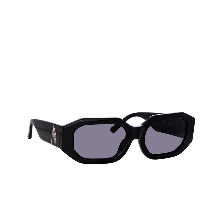 Linda Farrow BLAKE Sunglasses 1 black / silver - 2/5