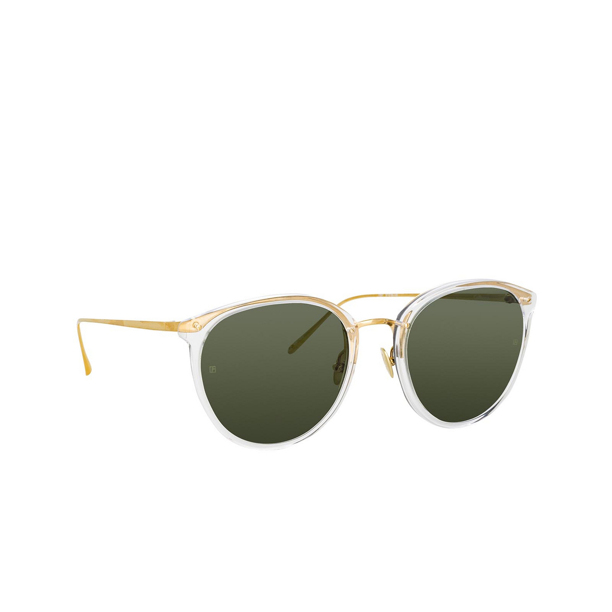 Occhiali da sole Linda Farrow CALTHORPE 76 Clear / Light Gold - tre quarti