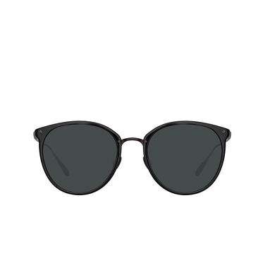 Gafas de sol Linda Farrow CALTHORPE 79 black / matt nickel - Vista delantera