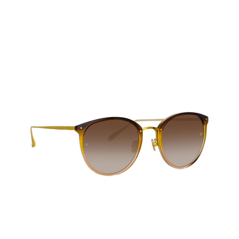 Linda Farrow CALTHORPE Sunglasses 81 brown grad / yellow - 2/5
