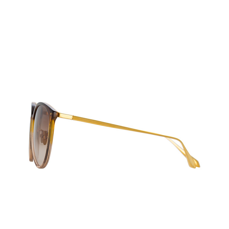 Linda Farrow CALTHORPE Sunglasses 81 brown grad / yellow - 3/5