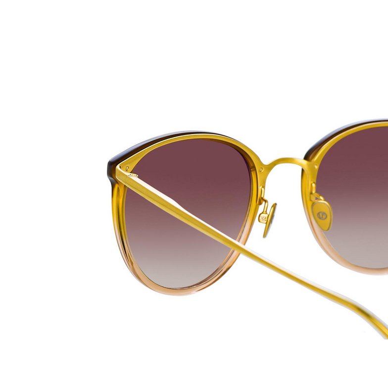 Linda Farrow CALTHORPE Sunglasses 81 brown grad / yellow - 4/5