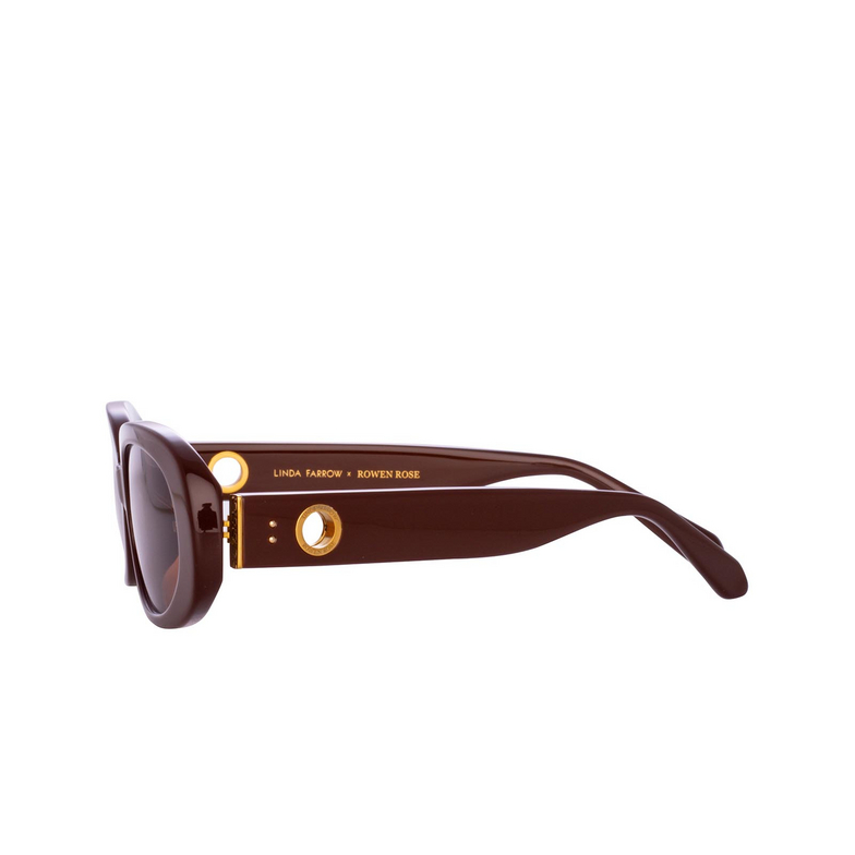 Linda Farrow CARA Sunglasses 11 brown / light gold - 3/5