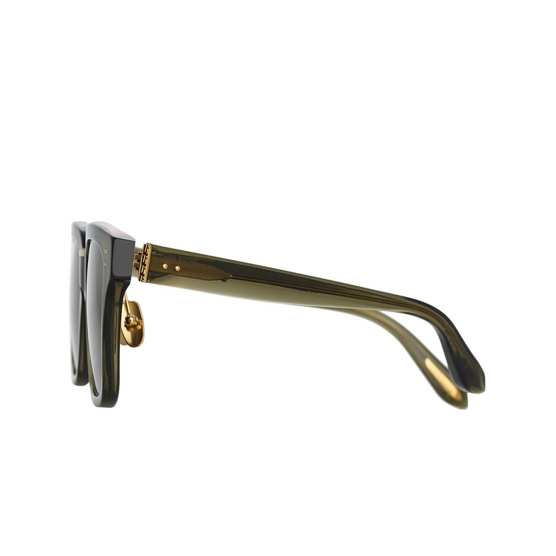 Linda Farrow DESIREE Sunglasses 6 translucent green / light gold - 3/5